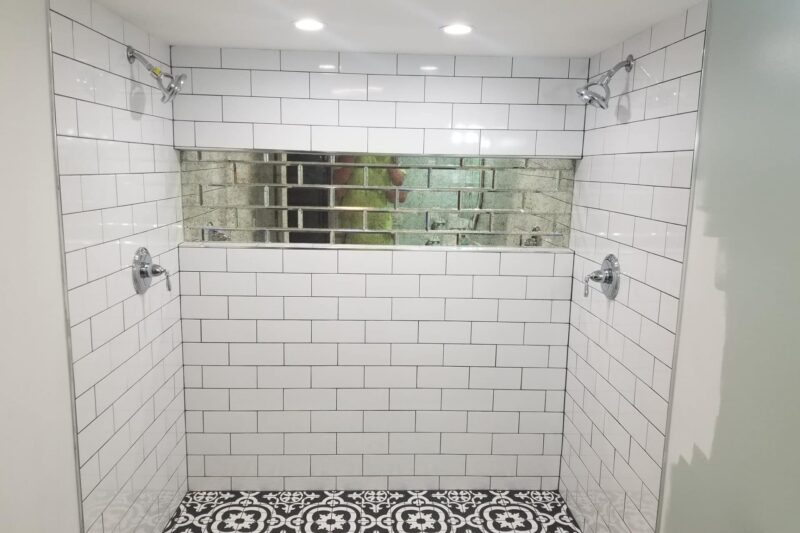 shower tile kenosha, kenosha tile install, custom home tile in racine